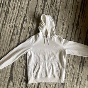 Nike White Pullover with Drawstring
